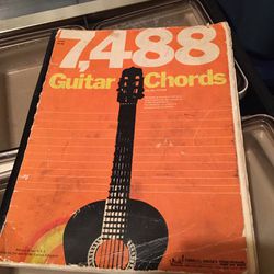 7,488 Guitar Chords Vintage Instructional Guide Book by Jay Arnold