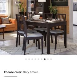 Ikea Ekedalen dining table set w/ chairs and bench