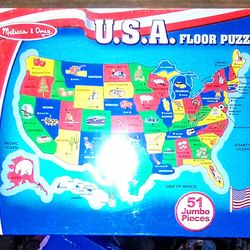 U.S. Map Floor Puzzle