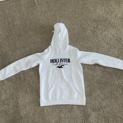 White Hollister Logo Hoodie: AdultS