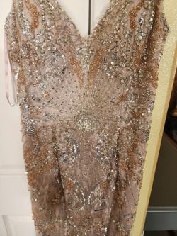 Vestido De Fiesta Rose Gold Size L