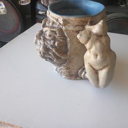 Handmade Studio Pottery Mug Signed 1997