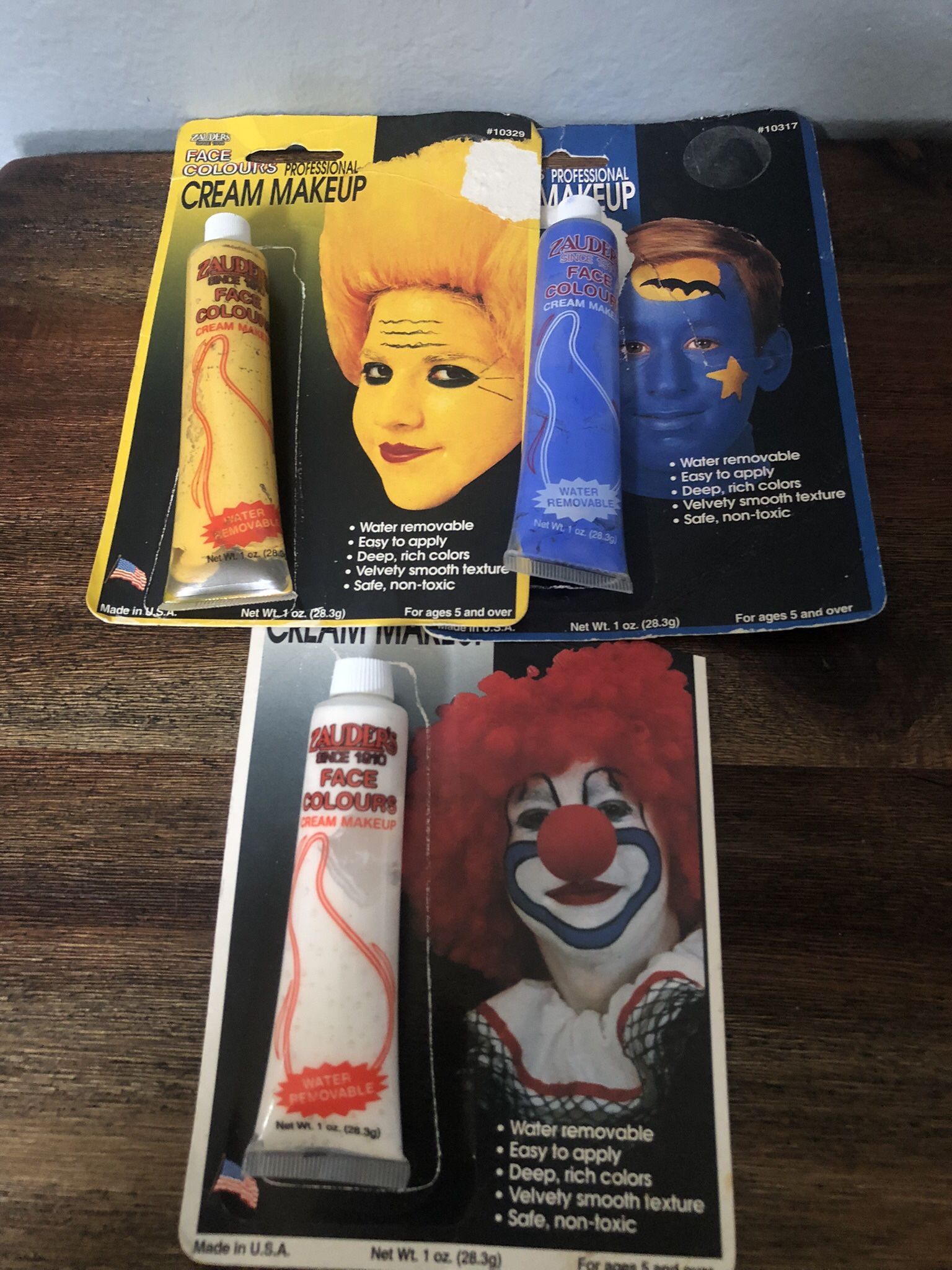 Halloween Face Painting, Set Of Three