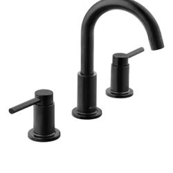 Glacier Bay
Dorind 8 in. Widespread Double-Handle High-Arc Bathroom Faucet in Matte Black