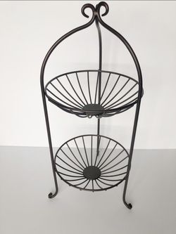 2-Tier Metal Fruit Basket