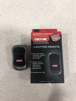 2 Genie 3 buttons garage door remotes
