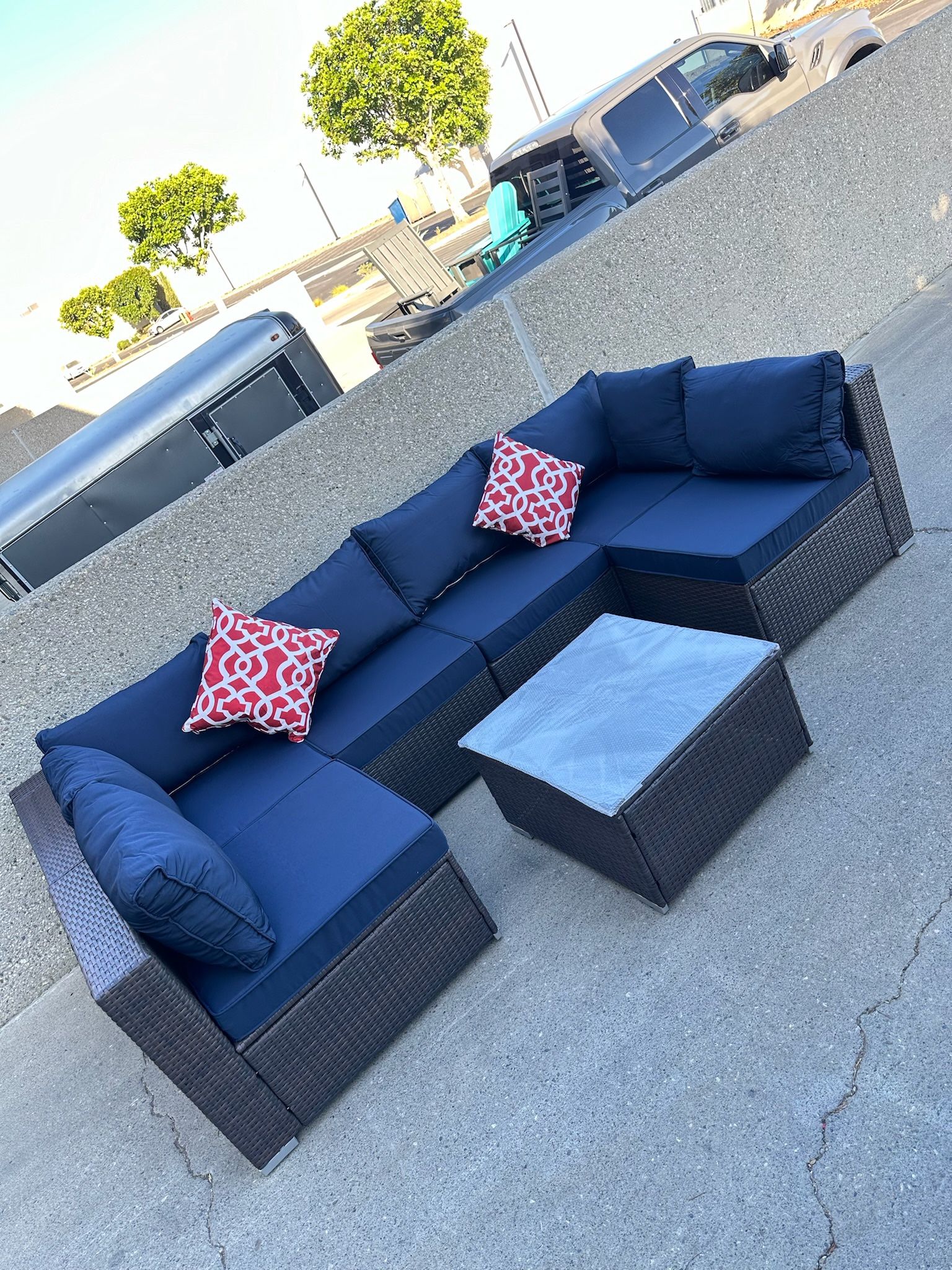 7pc Outdoor patio Wicker Furniture Set,All Products : American Fashion Style Bags On Sale