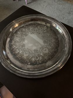 Wm Rogers 12” #971 silver plate serving tray