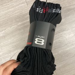 NWT Layer 8 Men’s Cushioned Quarter Socks 15  Pairs 