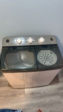 Portable 12 lb Twin Tub Washing Machine & Spin Dryer