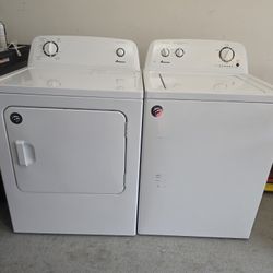 💯FREE DELIVERY💯  AMANA LARGE CAPACITY WASHER AND DRYER SET💯WORKS LIKE-NEW 💥