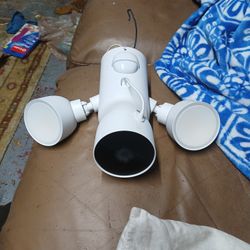 Google Nest Floodlight Camera And 2 Google Nest Doorbell Cameras 