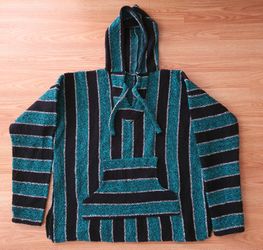 Frank's Textiles Mexican Baja Hoodie / Drug Rug Hoodie