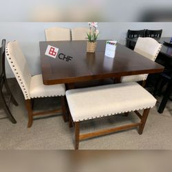 6 Pc Counter height dining table set