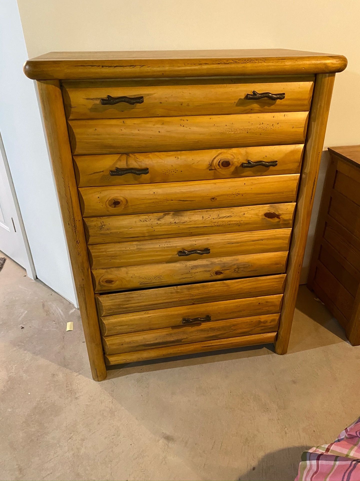 Rustic Log-Style Dresser