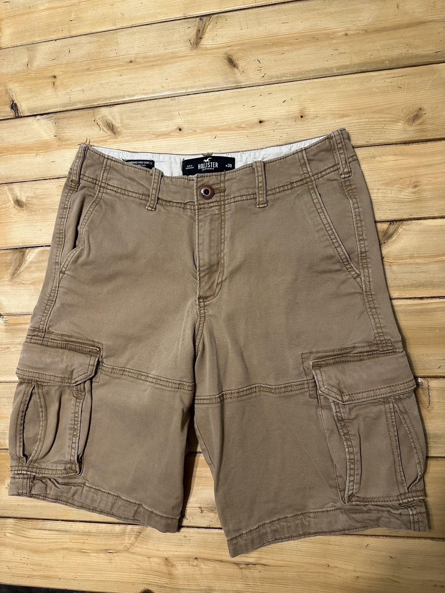 * Men’s Tan Cali Longboard Cargo Short 12 Hollister California Cargo Shorts Size 30