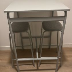 IKEA GRASALA Bar Table and Bar Stools