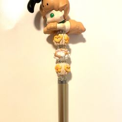 Dimoo Style Dog Topper Beaded Pen – Stylus + Ballpoint 