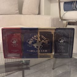 Beverly Hills Polo Club Men’s 4-Piece Eau de Toilette Gift Set New Sealed Cologne