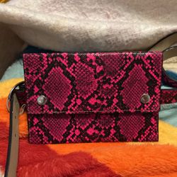 Hot Pink Belt Purse