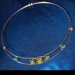 Beautiful Memory Wire Choker Necklace