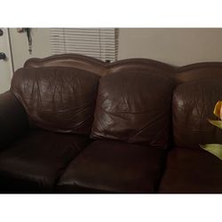 Burgundy Leather Sofas