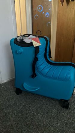 Children's Ride On Trolley, Suitcase Portable Children's Travel Thickening Trolley Case, Waterproof Unisex Boys Girls Travel Suitcase kid Suitcase Rid