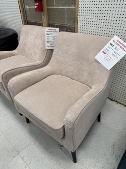 Pink Mid Century Modern Accent Chair