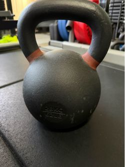 Rogue 62LB Pound Kettlebell and Power coated version Pair Set