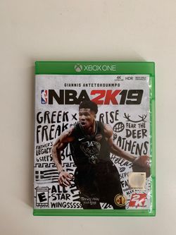 Xbox one NBA 2K19 game