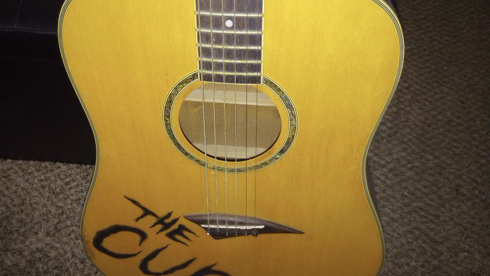Acoustic Guitar With "The Cure" By Dean 