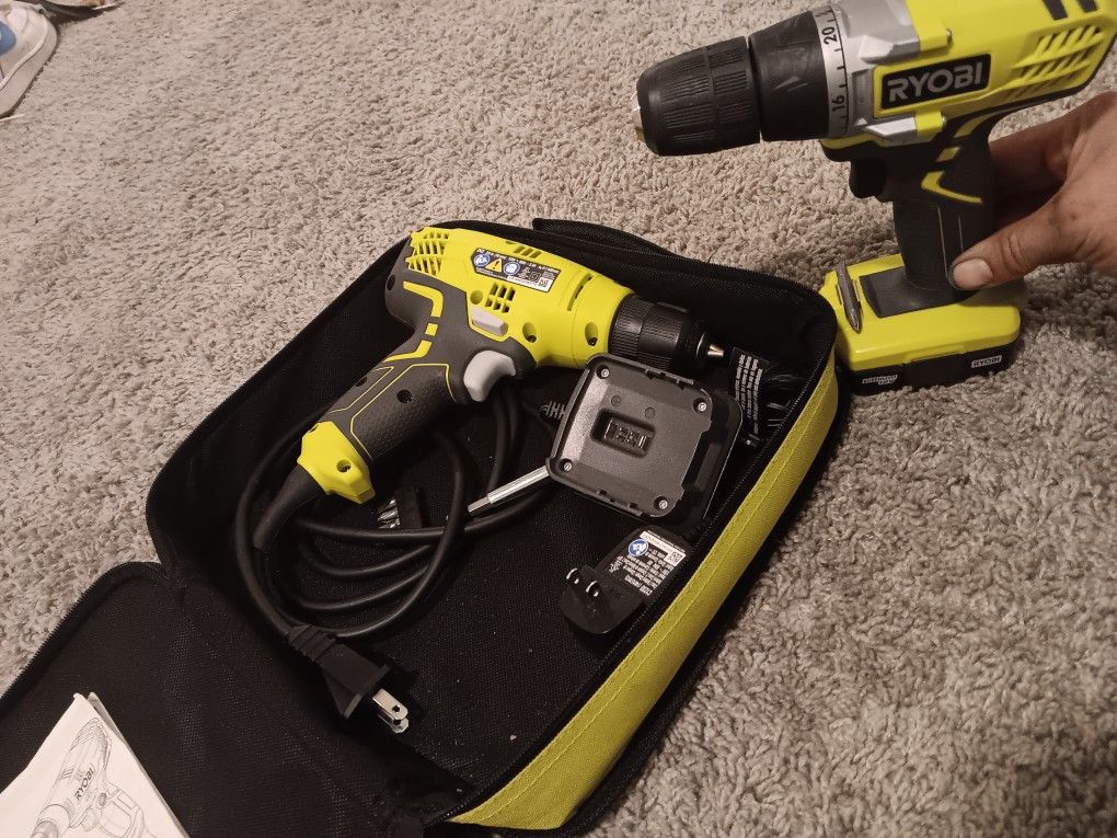 Ryobi Drill set