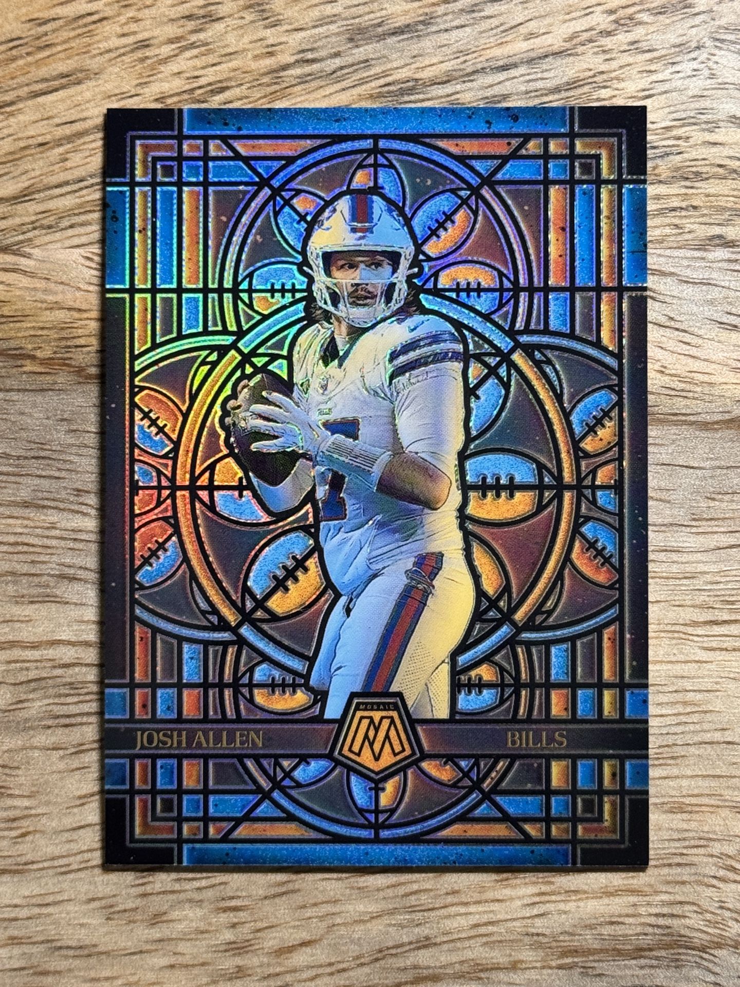 2025 Panini Mosaic Josh Allen Stained Glass Case Hit
