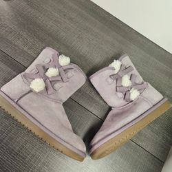 Uggs Boots Koolaburra Violet Purple Suede Victoria Short Women’s Size 3