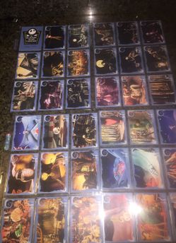 The nightmare before Christmas collectible cards
