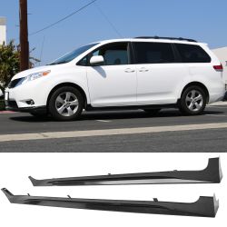 Fits 2011-2017 Toyota Sienna XL30 Le Xle Only MP Style Side Skirts Rocker Panels ABS