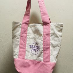 Baby Pink Trader Joes Tote Bag 