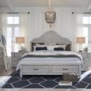 Solid Wood Queen Storage Bedroom Set In Stock 