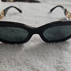 Versace VE4501 Black Gold Greek Key Sunglasses