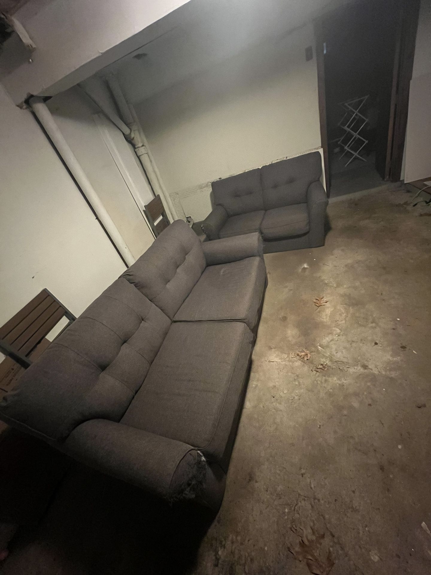 Grey Couch Two piece 