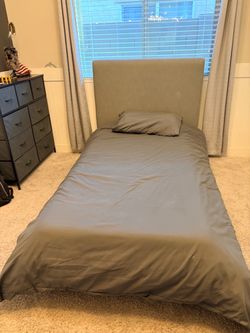 Living spaces, single bed with dual mattress