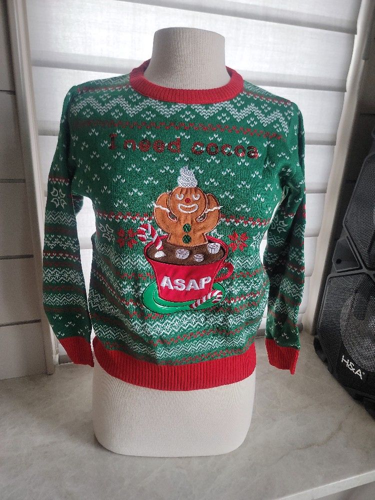 Christmas Sweater for kids Size L. Giggling Getup.