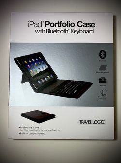 iPad portfolio case with Bluetooth keyboard