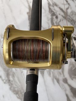 Okuma Titus TG 50 W ll -50 Wide 2 Speed Lever Drag Reel With Tidewater Pole  Used Make Offers for Sale in Oyster Bay, NY - OfferUp