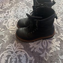 Bates Size 12 Black Leather Boots