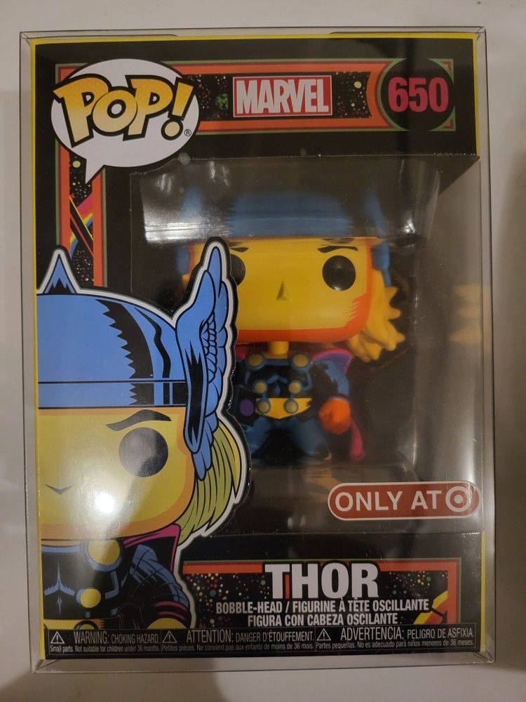 Funko Pop #650 Thor (Black Light) - Never Opened