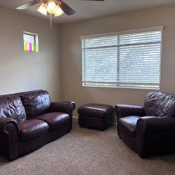 Leather Couch Set 