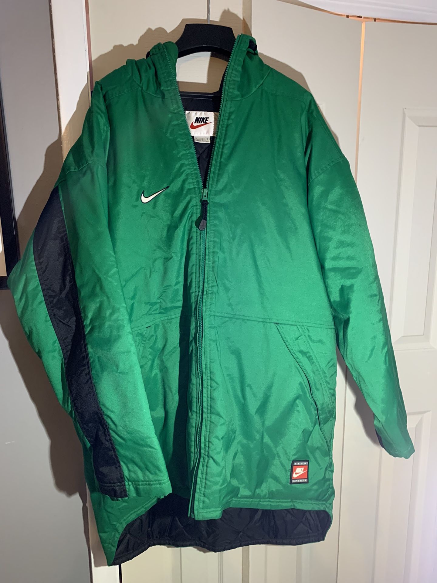 Vintage Green Nike Parka/Team-Jacket