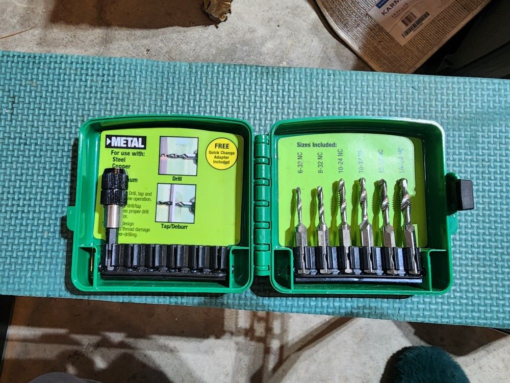 Greenlee Drill & Tap Bit Set, 6-Piece