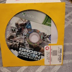 Xbox 360 Ghost Recon Future Soldier Game